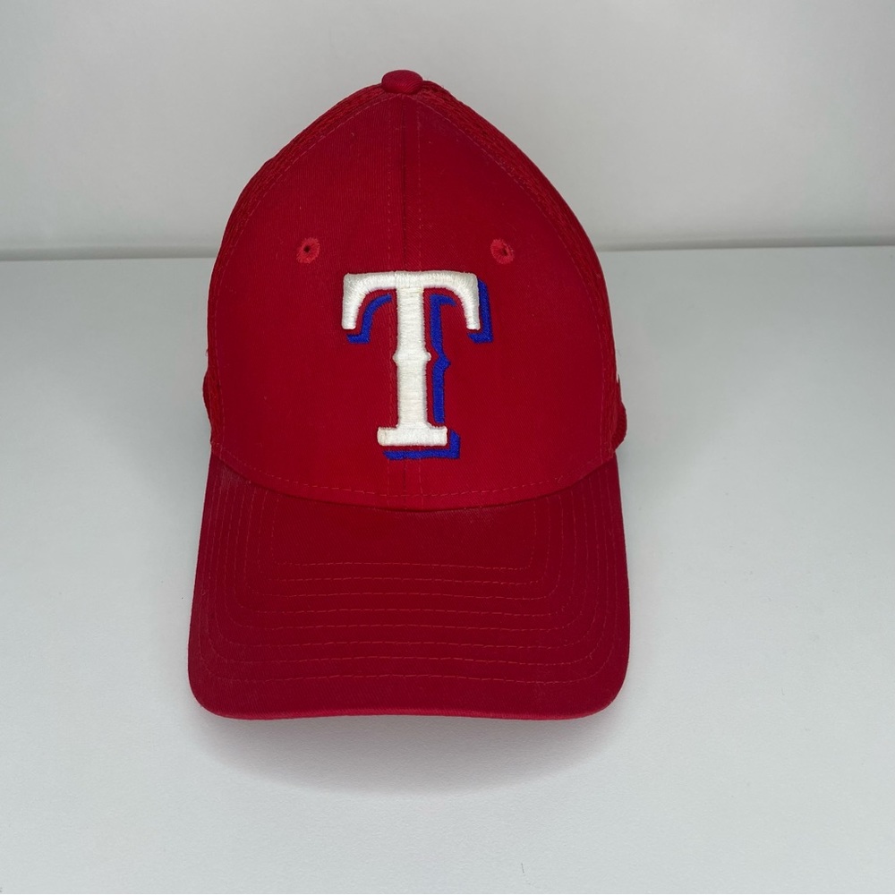 Texas Rangers New Era 39Thirty MLB Red Flex Fit Fitted Cap Hat Medium - Large